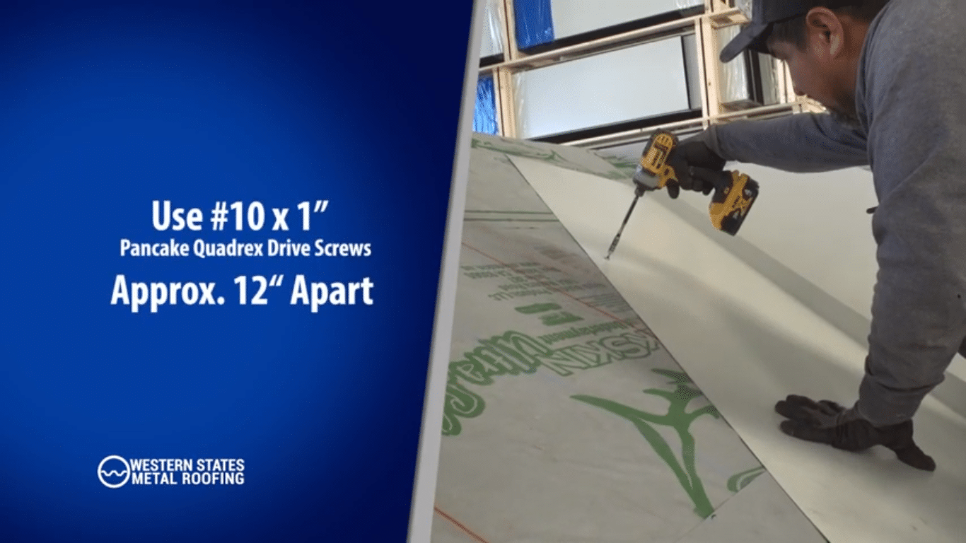 Open Valley Trim Installation On A Metal Roof For An Exposed Fastener Panel